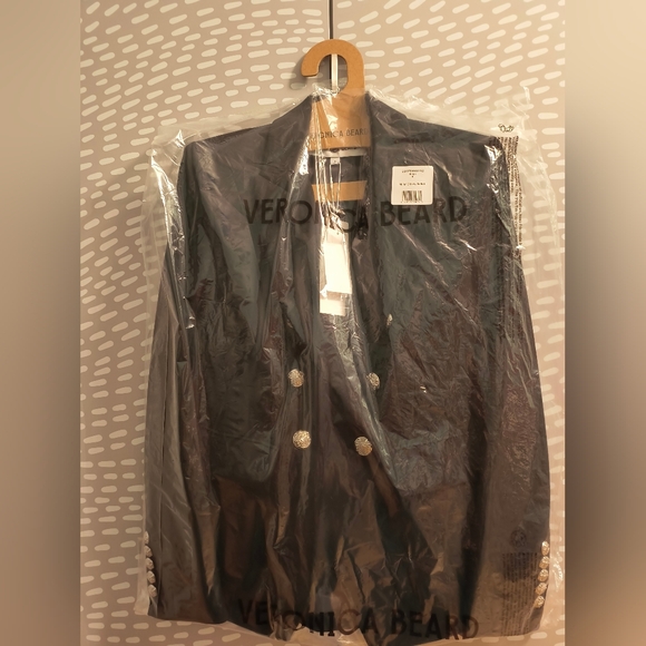 NWT Miller Dickey JacketBlack Flap-Pocket Double-Breasted Blazer Sz 6 - Picture 11 of 12